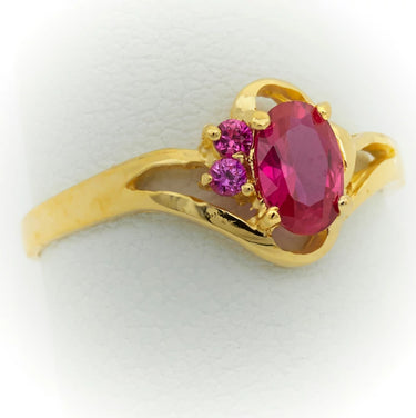 Anillo de Oro con Piedras, Para Niñas o para Mujeres